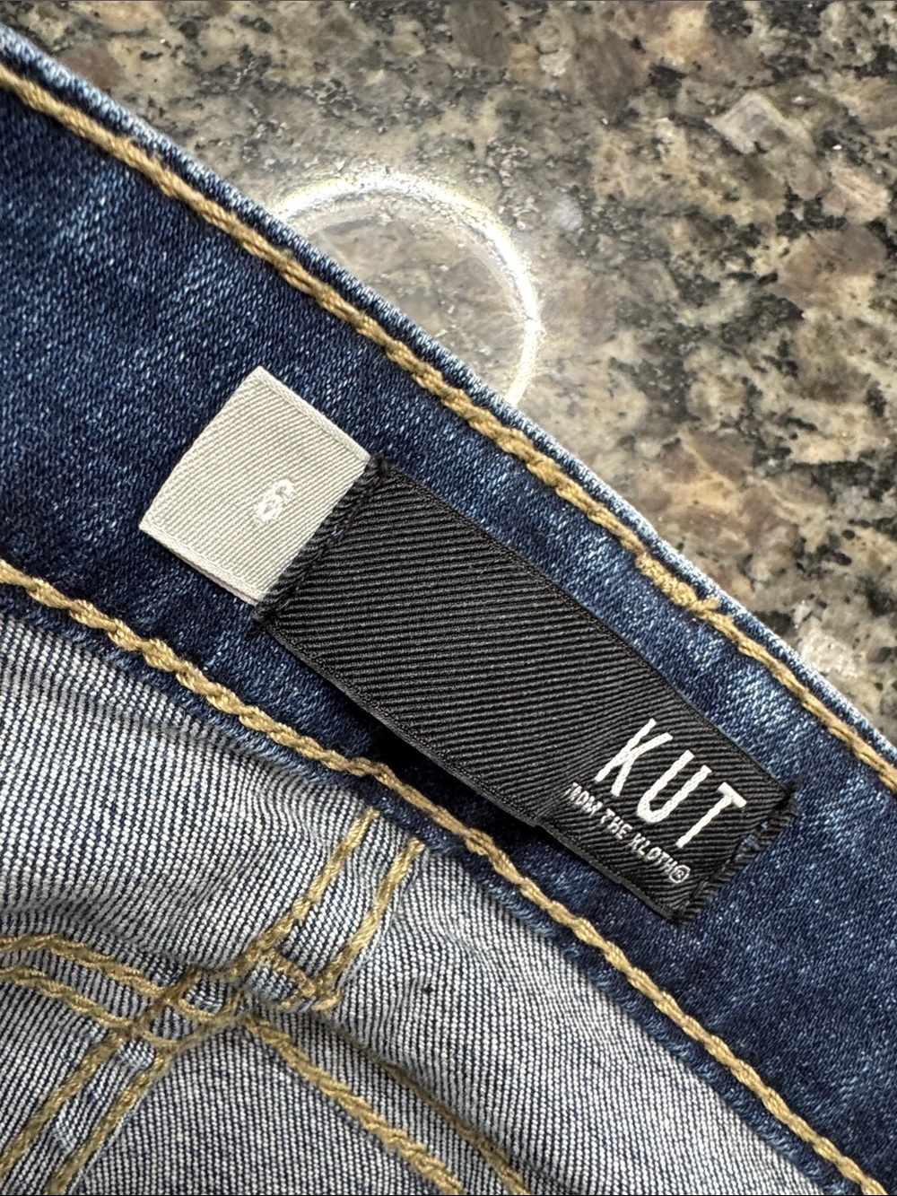 Kut from the Kloth Dark Wash High-Rise Button-Fly Skinny ankle Jeans 6 - Picture 8 of 12